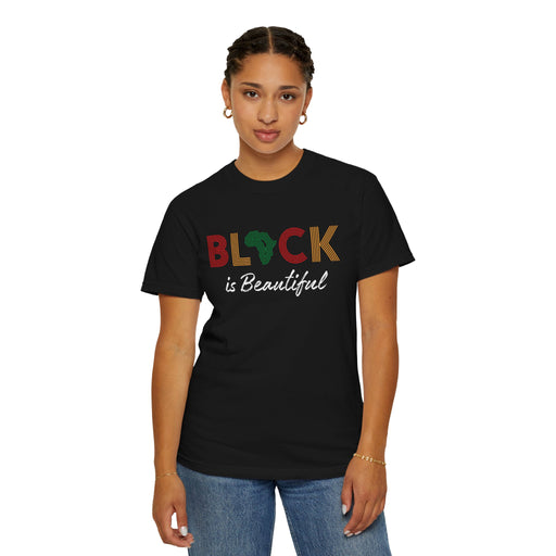 Women's 'Black is Beautiful' Garment-Dyed T-shirt