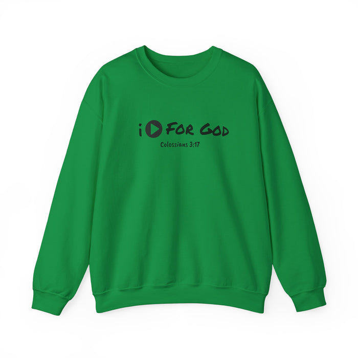 Men's 'I Play For God' Heavy Blend™ Crewneck Sweatshirt