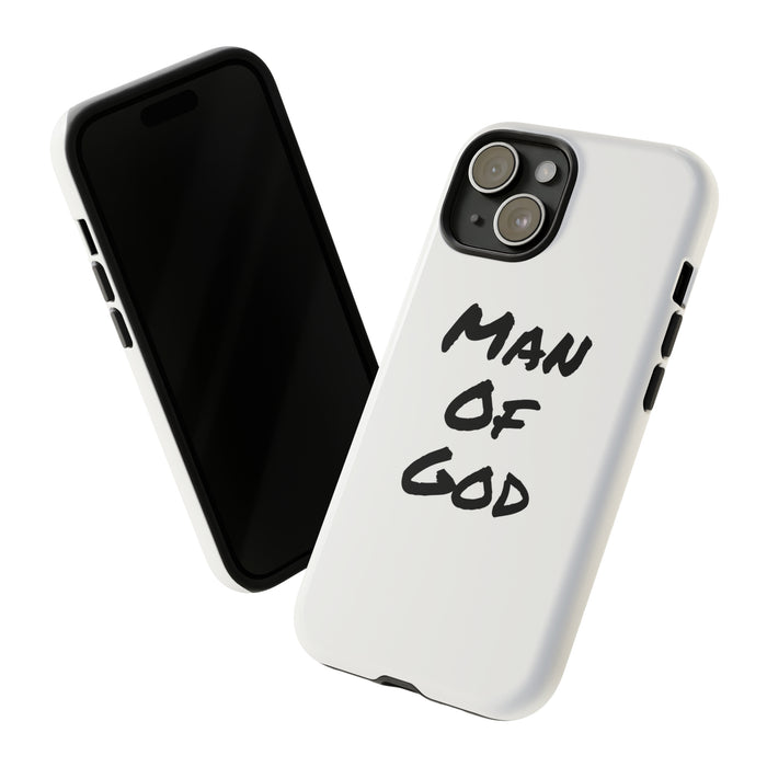 Man of God Phone Case (Tough), Christian Cross Phone Cover, Religious Smartphone Case