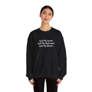 Women's 'God My Savior, God My Redeemer, God My Healer' Crewneck Sweatshirt