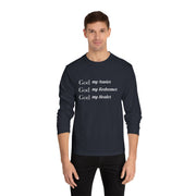 Women's "God My Savior, God My Redeemer,  God My Healer" Long Sleeve Tee