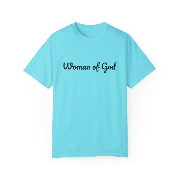 Women's 'Woman of God' Garment-Dyed Short Sleeve T-shirt