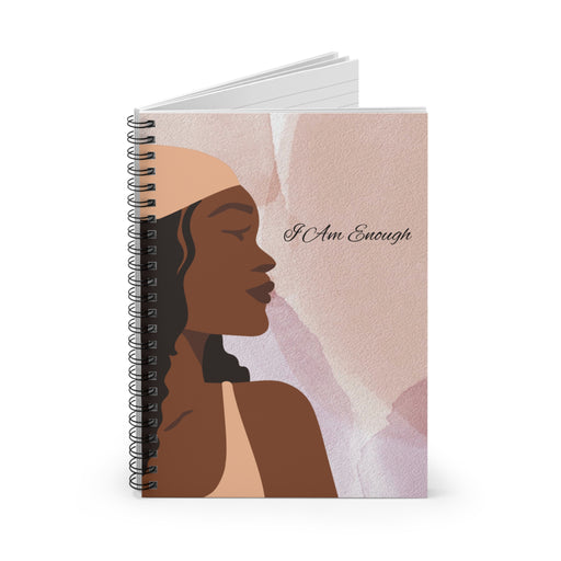 'I Am Enough' Spiral Notebook - Ruled Line