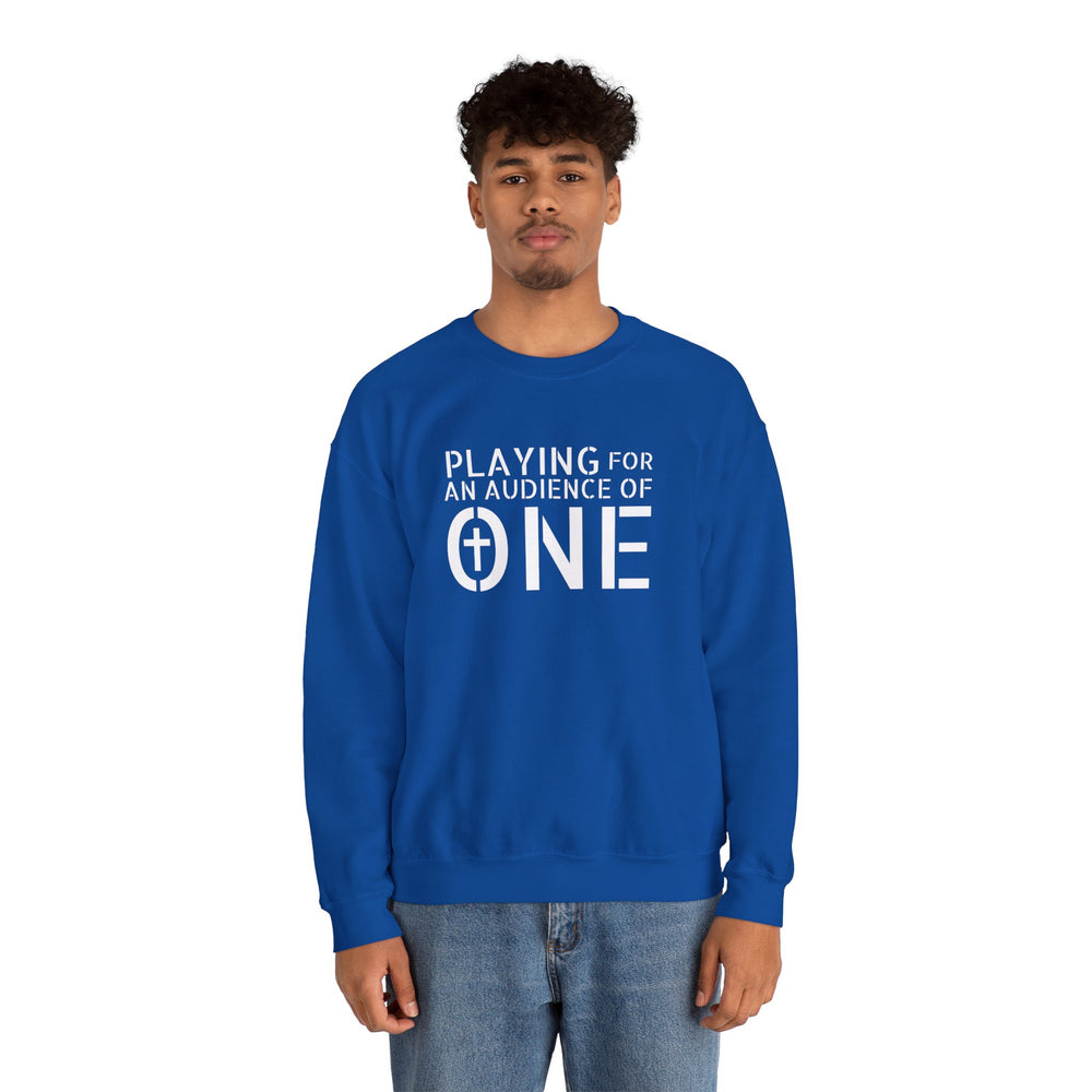 Men's 'Playing For An Audience of One' Crewneck Sweatshirt