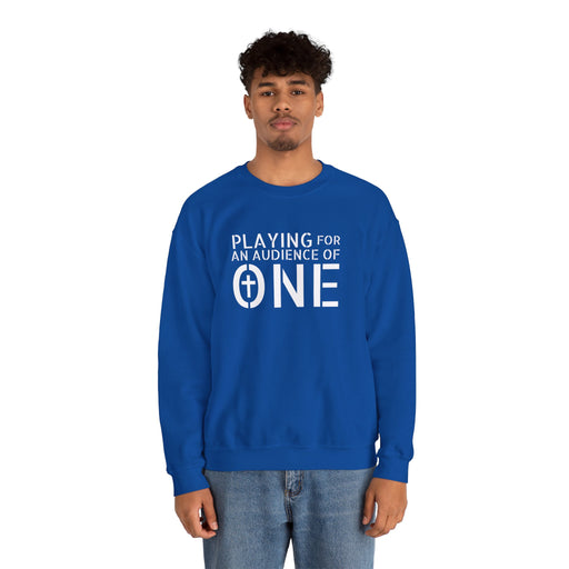 Men's 'Playing For An Audience of One' Crewneck Sweatshirt