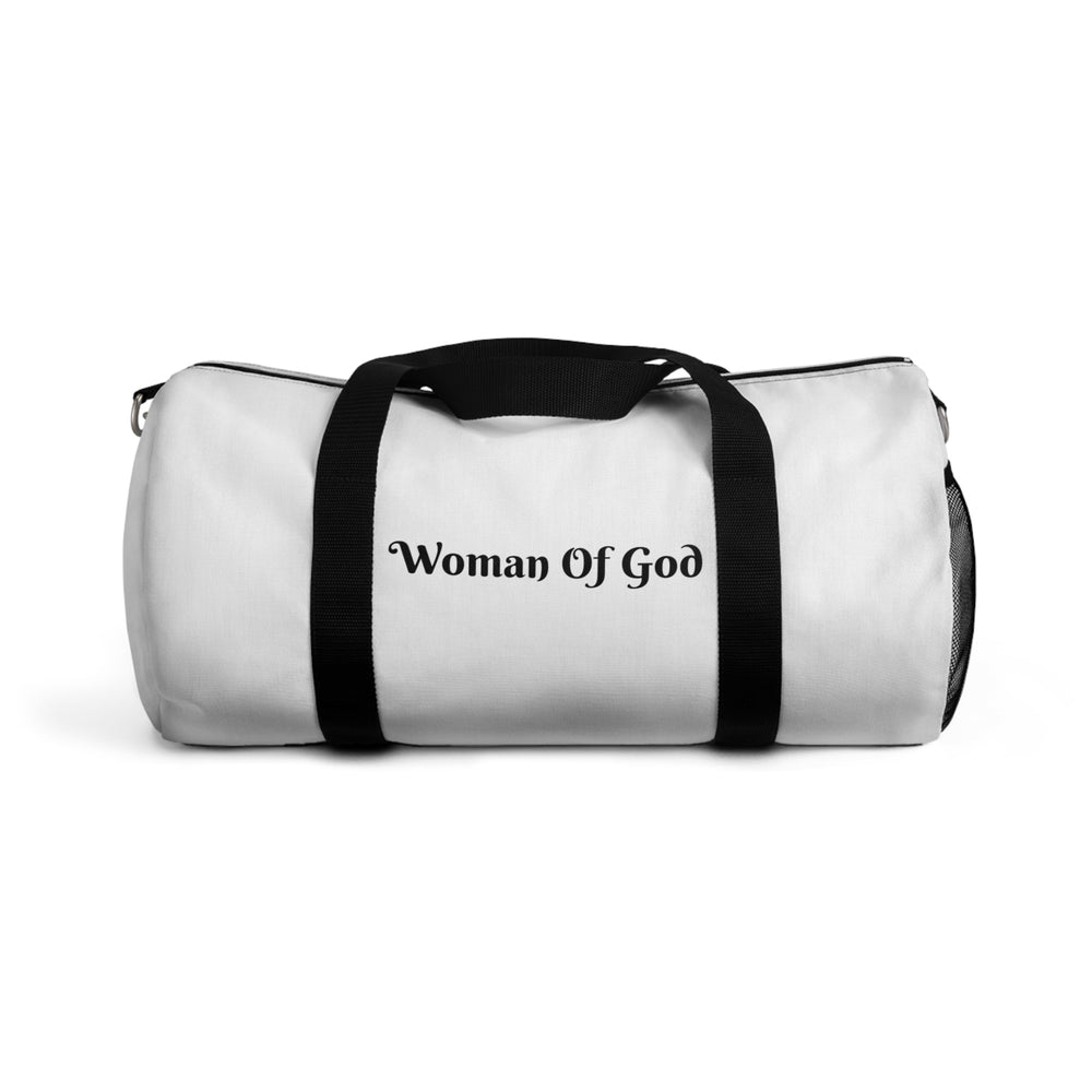 'Woman of God' Duffel Bag, Religious Sports Bag, Gym Bag for Women, Christian Gift, Faith-inspired