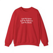 Women's 'God My Savior, God My Redeemer, God My Healer' Crewneck Sweatshirt