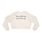 Women's 'There's A Blessing In The Pressing' Cropped Fleece Pullover