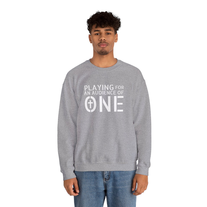 Men's 'Playing For An Audience of One' Crewneck Sweatshirt