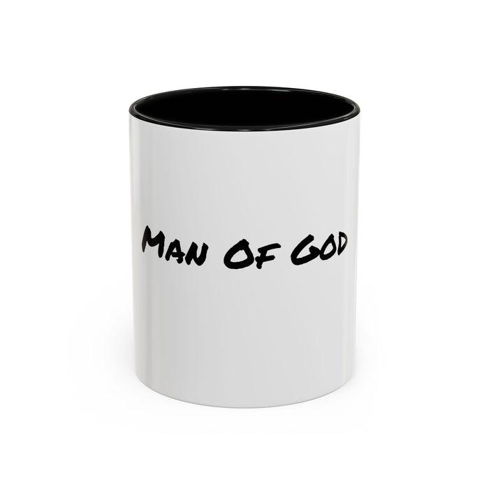 Man of God' Accent Coffee Mug, 11oz, Inspirational Christian Gift, Religious Mug, Christian Coffee Cup