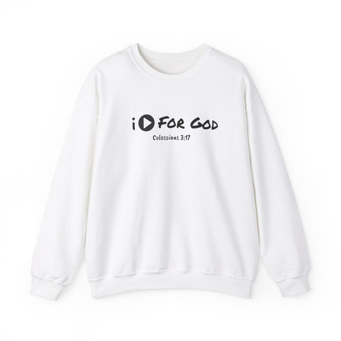 Men's 'I Play For God' Heavy Blend™ Crewneck Sweatshirt