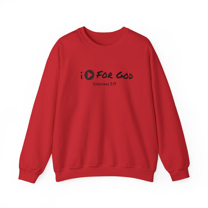 Men's 'I Play For God' Heavy Blend™ Crewneck Sweatshirt