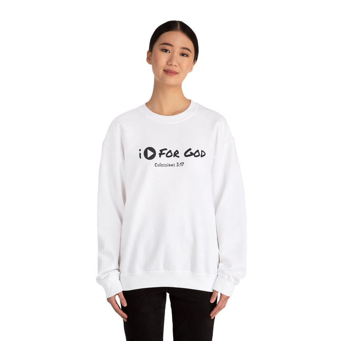 Men's 'I Play For God' Heavy Blend™ Crewneck Sweatshirt