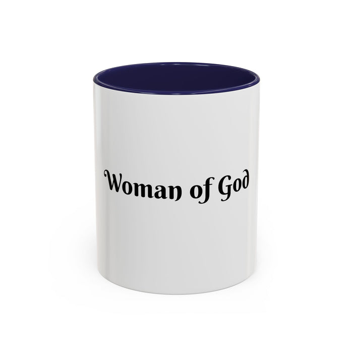 Woman of God' Accent Coffee Mug, 11oz, Christian Gift, Inspirational Mug