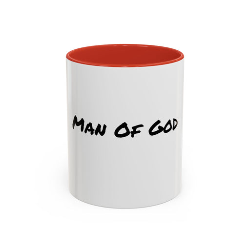 Man of God' Accent Coffee Mug, 11oz, Inspirational Christian Gift, Religious Mug, Christian Coffee Cup