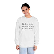 Women's "God My Savior, God My Redeemer,  God My Healer" Long Sleeve Tee