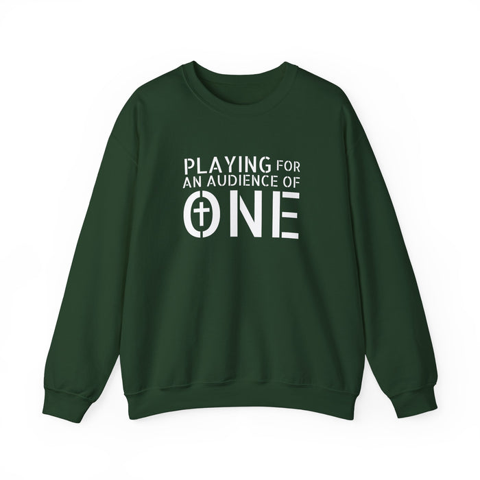 Men's 'Playing For An Audience of One' Crewneck Sweatshirt