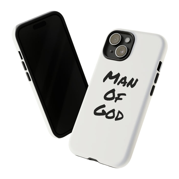 Man of God Phone Case (Tough), Christian Cross Phone Cover, Religious Smartphone Case