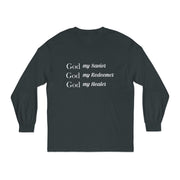 Women's "God My Savior, God My Redeemer,  God My Healer" Long Sleeve Tee