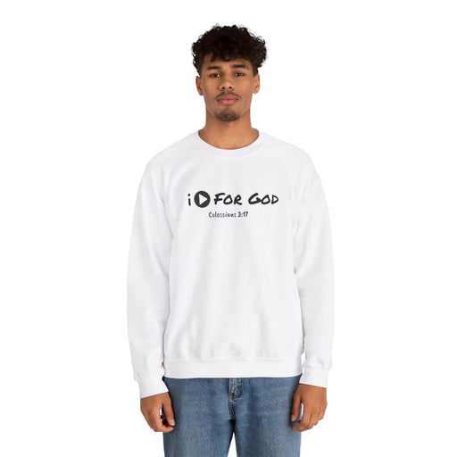 Men's 'I Play For God' Heavy Blend™ Crewneck Sweatshirt