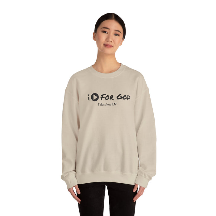 Men's 'I Play For God' Heavy Blend™ Crewneck Sweatshirt