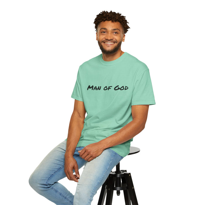 Men's 'Man of God' Garment-Dyed T-shirt