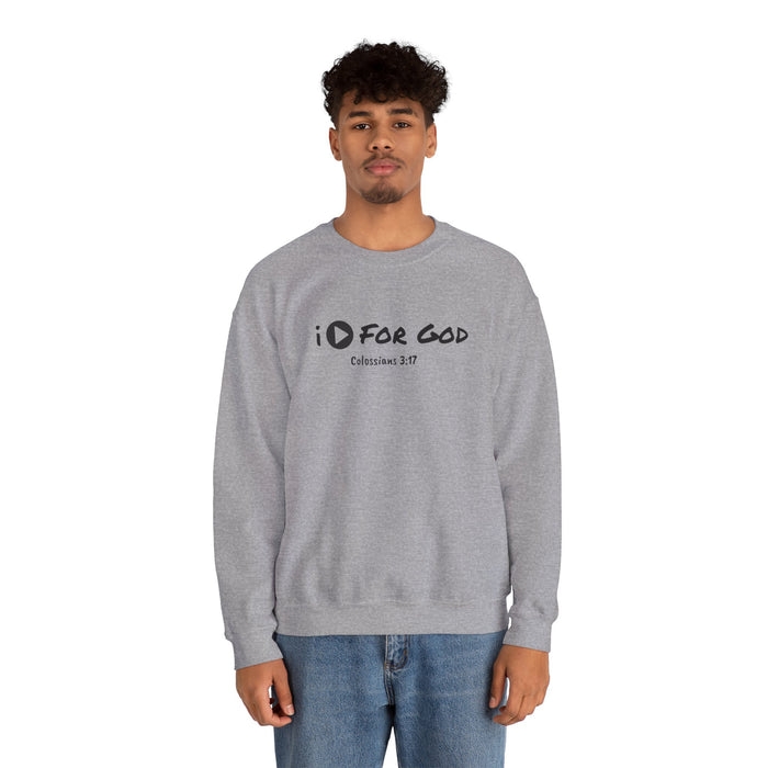 Men's 'I Play For God' Heavy Blend™ Crewneck Sweatshirt