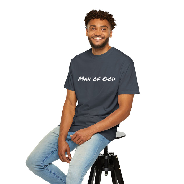 Men's 'Man of God' Garment-Dyed T-shirt