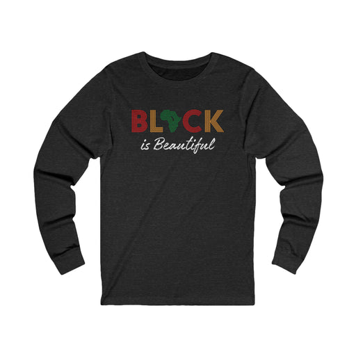 Women's 'Black is Beautiful' Long Sleeve Tee