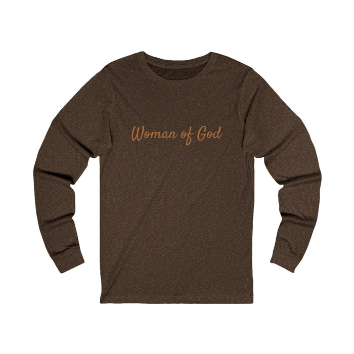 Women's 'Woman of God' Jersey Long Sleeve Tee