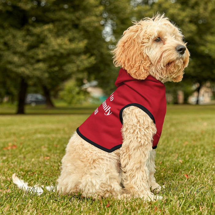 Red "Blessed to Have A Family Like You" Pet Hoodie, Dog Sweatshirt, Family Gift, Pet Lover Gift