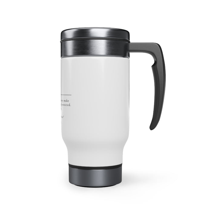 'Dad' Stainless Steel Travel Mug with Handle, 14oz