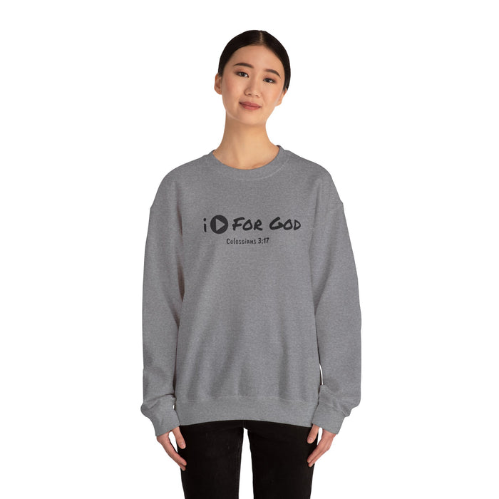 Men's 'I Play For God' Heavy Blend™ Crewneck Sweatshirt